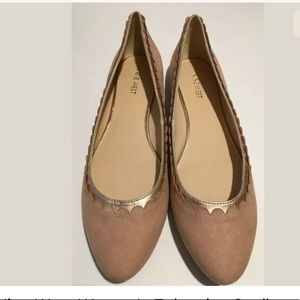 Nine West Zalenciao Scalloped Flats Sz 11 Pink